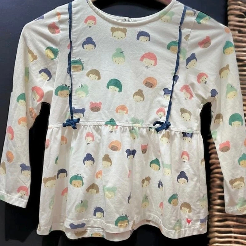 Girl’s Pink Chicken Bows and Faces Dollie Peplin Top size 10 - Image 1 of 4