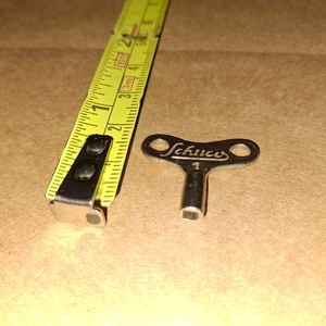 #SCH6 *SHUCO* NO.1 SHORT ITALIC STAMPED  METAL  KEY(WINDING CLOCKWORK/TIN TOYS - Picture 1 of 2