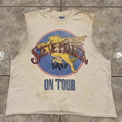 Camiseta De Colección Años 80 90 XL Steve Miller Banda Volar Como Un Águila Cortada Envejecida Foto 1 de 4
