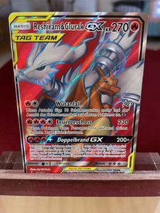 Reshiram & Glurak GX (Tag Team) - Pokémon Karte (Ultra Rare) 194/214 Deutsch NM - Bild 1 von 3