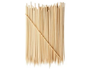 200+25 Bamboo Skewers Sticks 14 Inch 4mm Dia Natural Wooden Cocktail For BBQ - Picture 1 of 7