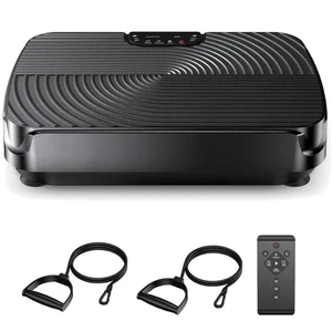 Vibrationsplatte Fitness rutschfest 140kg Widerstandsbänder - Bild 1 von 2