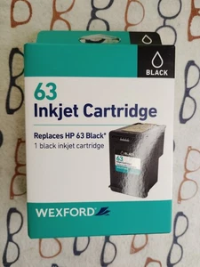 Wexford Inkjet Printer Ink Cartridge HP 63 Black New In Box - Picture 1 of 4