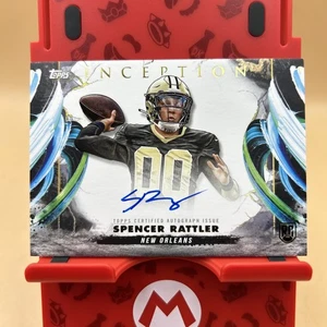 2024 Topps Inception Spencer Rattler White Parallel Auto RC Rookie Variation - Picture 1 of 5