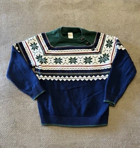 Gymboree Urlaub Pullover Jungen Größe 8 Winter Schneeflocken - Bild 1 von 7