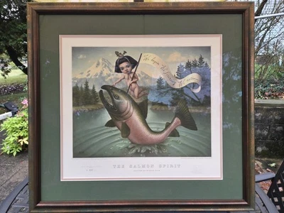 Marion Peck "The Salmon Spirit" 大自然保护协会 罕见 — 第 1/4 张图片