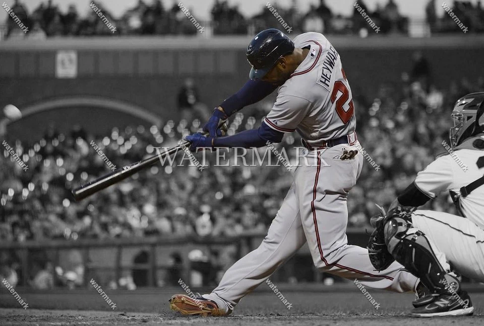 CY950 Jason Heyward Atlanta Braves 8x10 11x14 16x20 Spotlight Photo - Image 1 of 1
