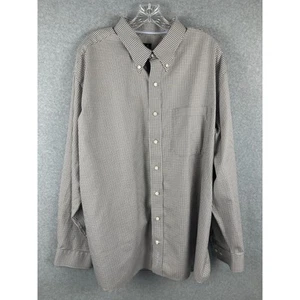 Jos A Bank Signature Collection Hemd Herren XXL Braun Gingham Button Down - Bild 1 von 9