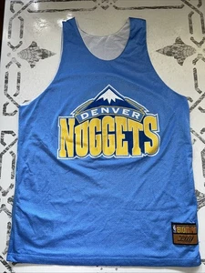 DENVER NUGGETS Reversable Basketball Jersey XL Mesh BIG MAN G-III Carl Banks - Picture 1 of 24