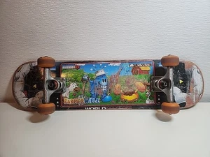 Vintage 90s World Industries Mini 28" Skateboard Complete Original Trucks Wheel  - Picture 1 of 9