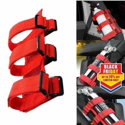 Roll Bar Fire Extinguisher Mount Holder for Jeep Wrangler TJ JK JL 1953-2021 A — 第 1/4 张图片