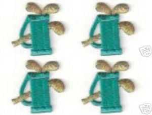 Lot of four Teal Golf Club Bag Embroidered patch - Picture 1 of 1