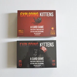 BUNDLE Exploding Kittens card game Original Edition + NSFW Edition New Unopened - Picture 1 of 7