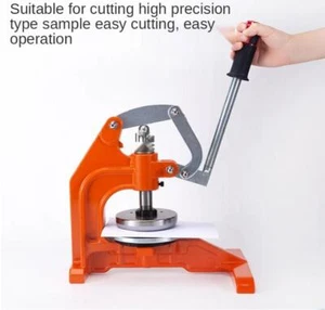 Manual Round Sample Cutting Machine Textile Fabric Sampling Knife j - Picture 1 of 3
