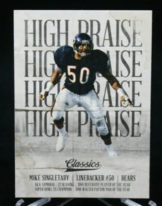2018 Classics High Praise #15 Mike Singletary Chicago Bears - Picture 1 of 2