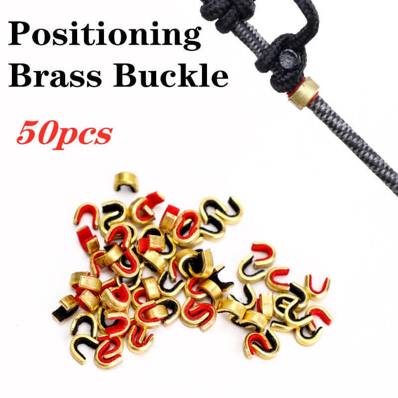 50pcs/Lot Archery String Nocking Points Brass Buckle Clips Nock Bow String Set - Image 1 of 4