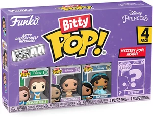 Princesa Disney - Paquete de 4 jazmín Bella Pocahontas - ¡Bitty Pop! Funko - Imagen 1 de 4