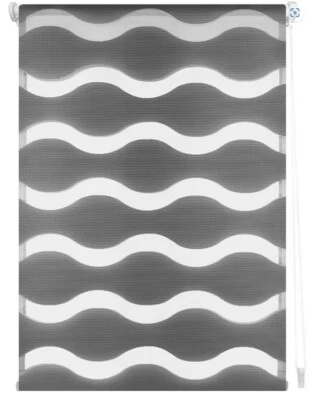 Rollo Blindecor Luna doppelrollo klemmfix ohne bohren 37 x 150 cm Dunkelgrau - Bild 1 von 4