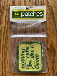 Vintage John Deere Nothing Runs Like A Deere gestickter Aufnäher TY 1295 - Bild 1 von 3