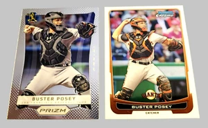 Tarjeta de béisbol 2012 Prizm/Bowman cromada Buster Posey MLB Gigantes de San Francisco 2X - Imagen 1 de 17