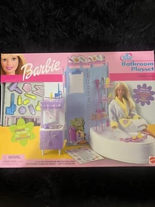 Vintage Barbie All Around Home Badezimmer Spielset mit Badewanne Waschbecken Dusche #67555 2001 - Bild 1 von 5