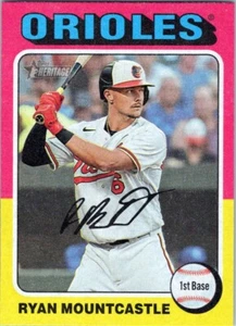 2024 Topps Heritage Flip Stock #338 Ryan Mountcastle Baltimore Orioles - Picture 1 of 2