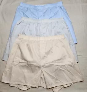 Lot 3 Mens Vintage Lee Permanent Press Boxer Shorts Underwear 38-40 Large USA - Picture 1 of 7