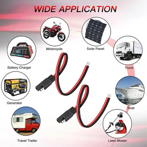 1pc 10AWG SAE Quick Disconnect Plug Connector Power Automotive Solar Panel Cable - Picture 1 of 8