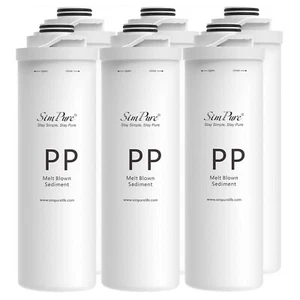 Repuesto de cartuchos de PP filtro de agua de ósmosis inversa SimPure T1-400 paquete de 1-6 - Imagen 1 de 14