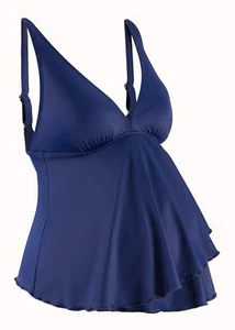 Umstands-Tankini-Oberteil Gr. 38 Blau Schwangerschafts-Tankinioberteil Neu - Bild 1 von 1