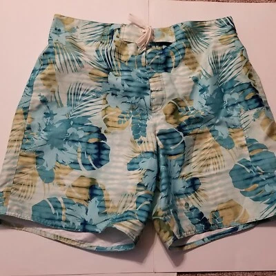 Joe Boxer Mens XL Floral Hawaiian Graphic Board Shorts Swim Trunks - Image 1 of 4