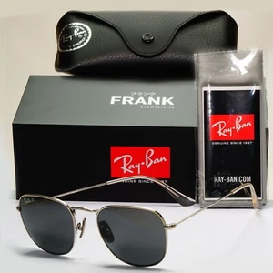 Ray-Ban Sonnenbrille Frank Titanium polarisiert silber schwarz RB 8157 9209/48 51mm - Bild 1 von 12