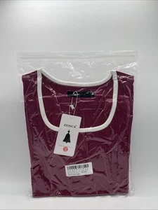 ZESICA Women's Long Sleeve Square Neck Shirts Spring Knit Tops Size S - Picture 1 of 6
