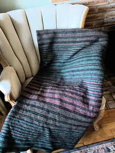 Pendleton Home Collection Vtg Camp Blanket Wool Blend Queen 85x91 Multi Striped  - Picture 1 of 12