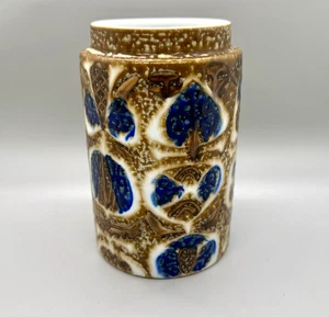 Vintage MCM Nils Thorsson Royal Copenhagen Baca Fajance Canister Vase 720/3404 - Picture 1 of 5