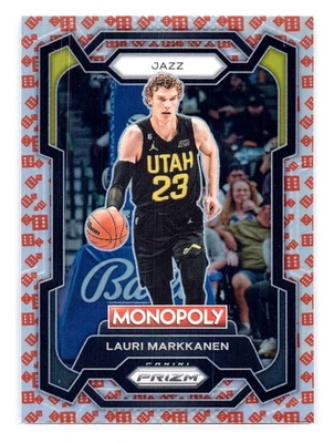 Lauri Markkanen 2023-24 Panini Prizm Monopoly #85 Silver Dice - Image 1 of 2