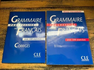 Grammaire Progressive Du Francais Work Book + Corriges French Intermediate Level - Imagen 1 de 5