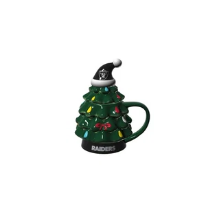 Las Vegas Raiders, Holiday Tree Cup Gift Set, 14oz. - Picture 1 of 3