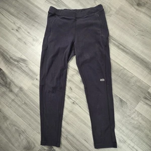 Pantalones cooperativos REI para hombre grandes negros polar salón exterior senderismo cálido poliéster - Imagen 1 de 8