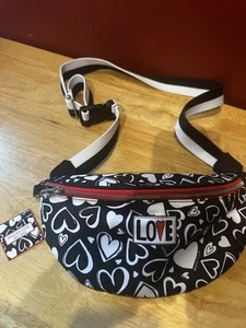 Neu Brighton Endless Love Gürteltasche & Bauchtasche schwarz/weiß Damen - Bild 1 von 6