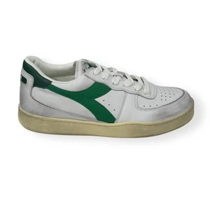 Diadora Heritage Mi Basket Low Used Sneakers Uomo Scarpe Casual Pelle - Foto 1 di 5