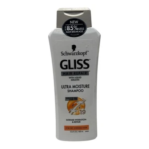 Schwarzkopf Gliss Hair Repair Ultra Moisture Shampoo W/ Liquid Keratin 13.6 oz - Picture 1 of 2