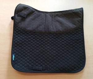 NuuMed HiWither Anti Slip Mesh on Mesh Dressage Medium Black Saddle Pad (HAP) - Picture 1 of 7