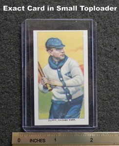 HUGH DUFFY Dover Reprint of Piedmont Cigarette Card (E) in Mini-Top Loader