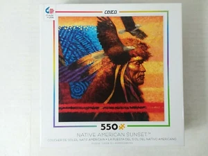 Ceaco Native American Sunset Tapestry Jigsaw Puzzle 550 Piece Sealed NIB - Picture 1 of 7