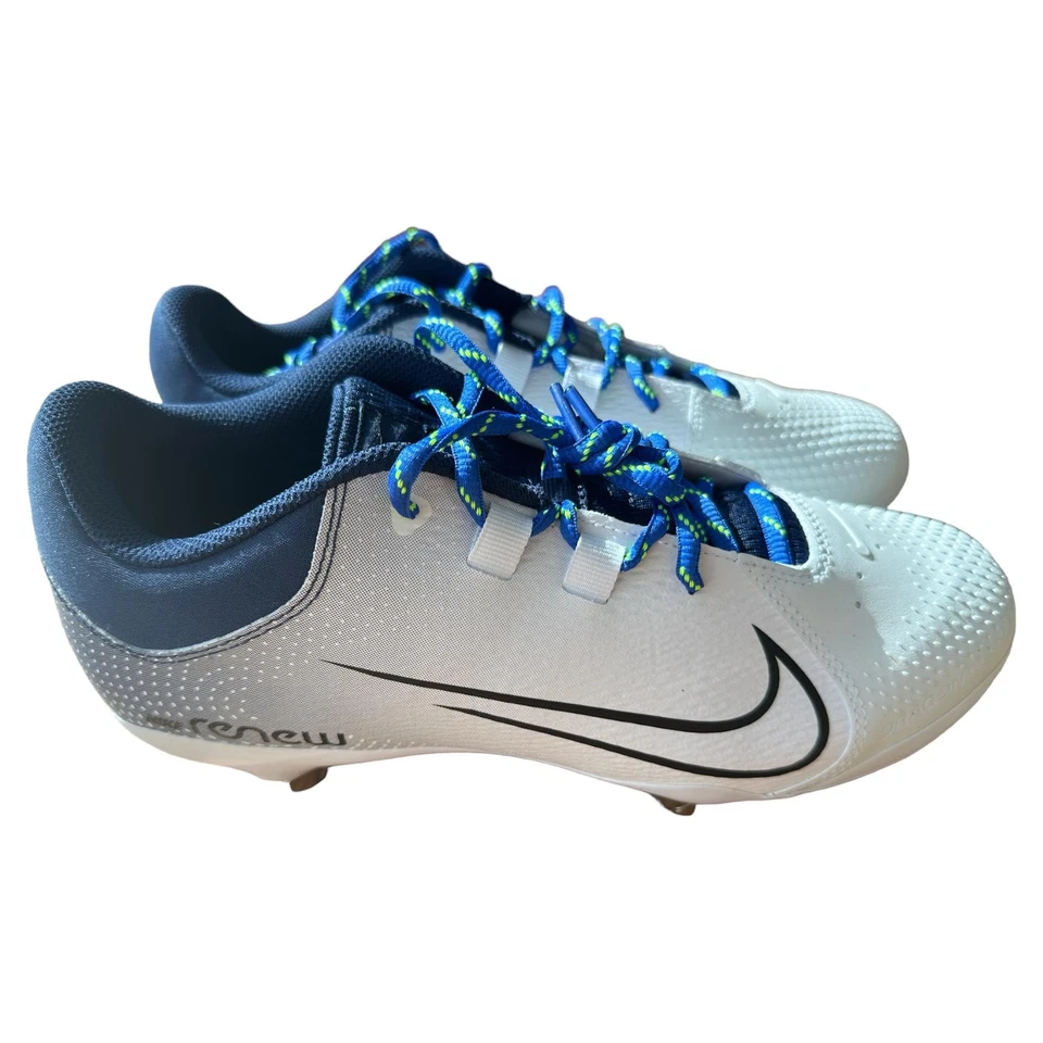 Nike Women's 10 Hyperdiamond 4 Pro Softball Cleats in Midnight Navy/Black-White