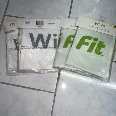 NUEVO (4) Nintendo Wii Fit Nylon Cordón Mochila Bolso de Mano 69982 12x16.5" Foto 1 de 2