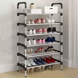 6-Tier Shoe Rack – Multi-Functional Sturdy Organizer for Shoes, Bags, and More - Picture 1 of 8