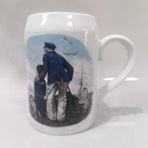 Norman Rockwell Mug Looking Out to Sea Israel Naaman Collectible - Picture 1 of 6