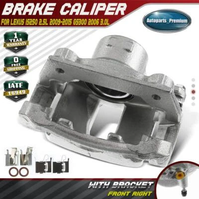 Pinza de freno de disco con soporte para Lexus IS250 2009-2015 GS300 2006 delantera derecha Foto 1 de 4